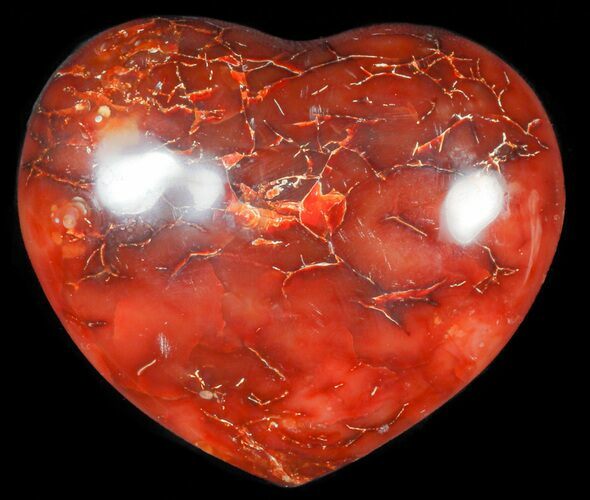 Colorful Carnelian Agate Heart #59549